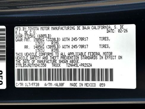 New 2026 Toyota Tacoma SR5 image 25