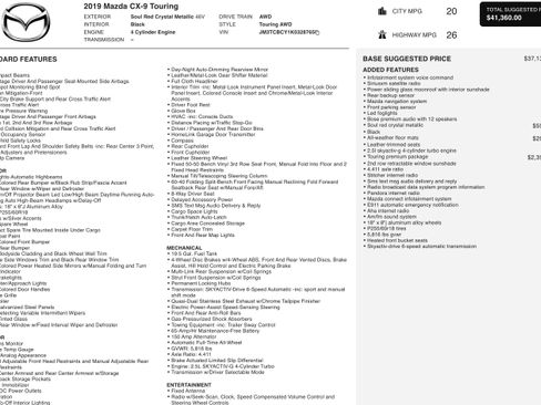 Used 2019 MAZDA CX-9 Touring w/ Touring Premium Package image 5