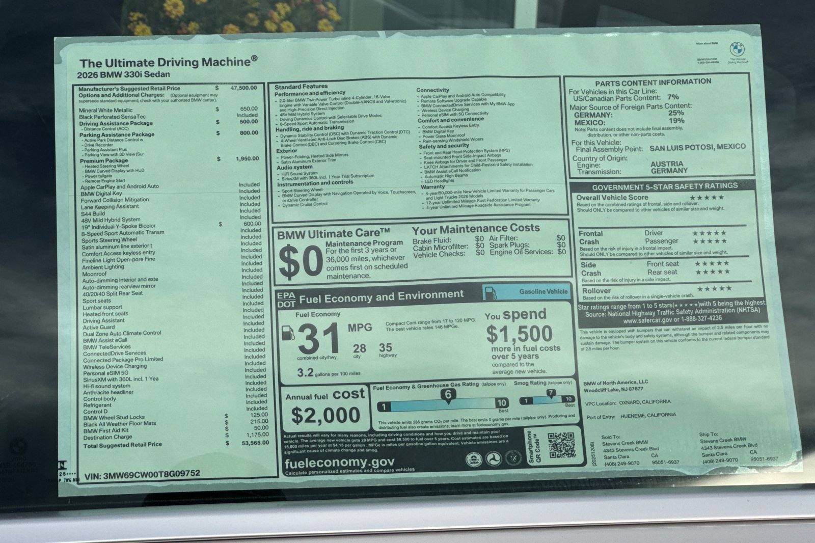 Used 2026 BMW 330i Sedan w/ Premium Package RWD image 29
