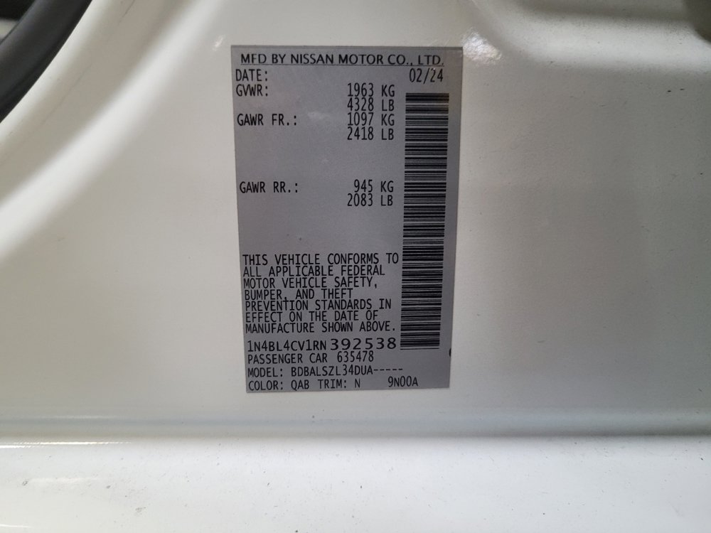 Used 2024 Nissan Altima 2.5 SR FWD image 33