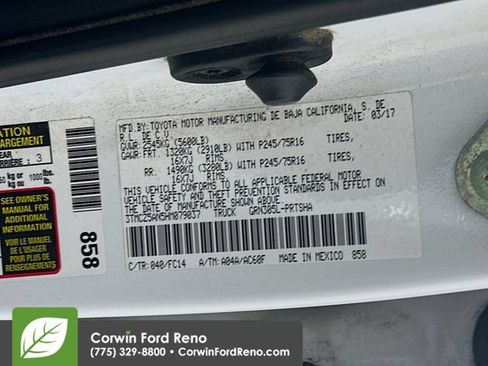 Used 2017 Toyota Tacoma SR5 w/ Tow Package AWD/4WD image 33