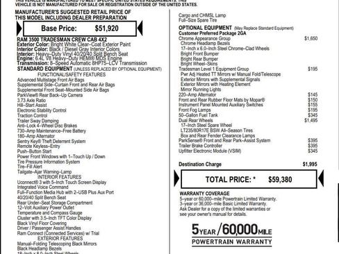 Used 2024 RAM 3500 Tradesman w/ Chrome Appearance Group image 8