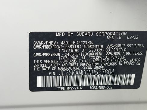 Certified 2022 Subaru Forester Wilderness AWD/4WD image 34