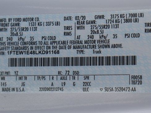 Used 2020 Ford F150 XL w/ Equipment Group 101A Mid image 44