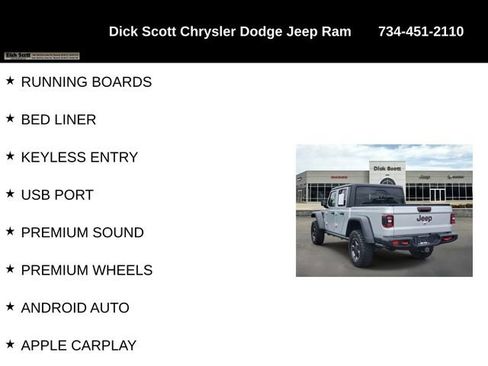 Used 2023 Jeep Gladiator Rubicon w/ LED Lighting Group AWD/4WD image 17