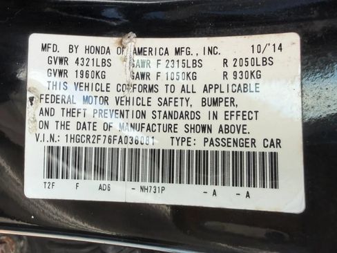 Used 2015 Honda Accord EX image 57