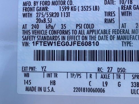 Used 2018 Ford F150 Lariat image 29