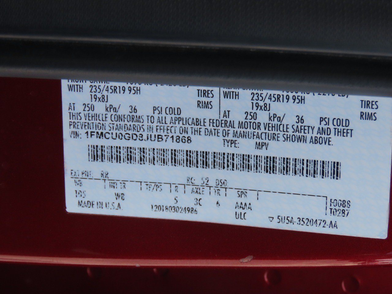 Used 2018 Ford Escape SE w/ SE Sport Appearance Package FWD image 30