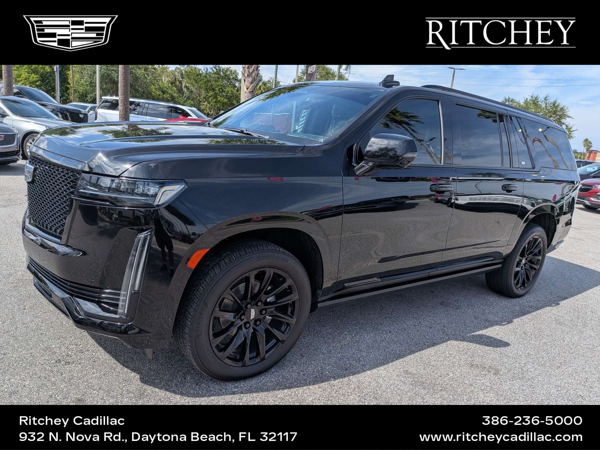 Used 2023 Cadillac Escalade ESV Sport Platinum w/ LPO, ONYX Package RWD image 1