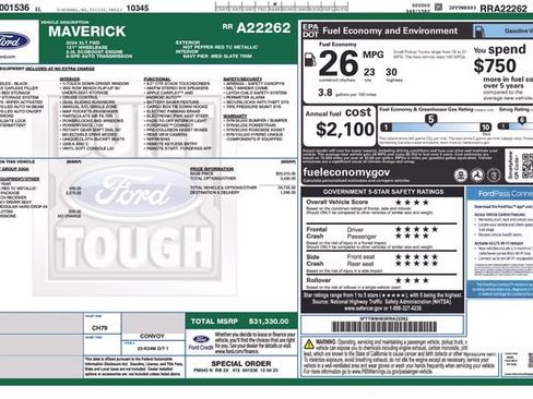 Used 2024 Ford Maverick XLT w/ XLT Luxury Package FWD image 37