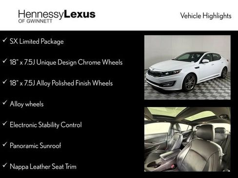 Used 2013 Kia Optima SX w/ Limited Pkg image 11