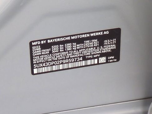 Certified 2023 BMW X3 sDrive30i w/ M Sport Package image 32