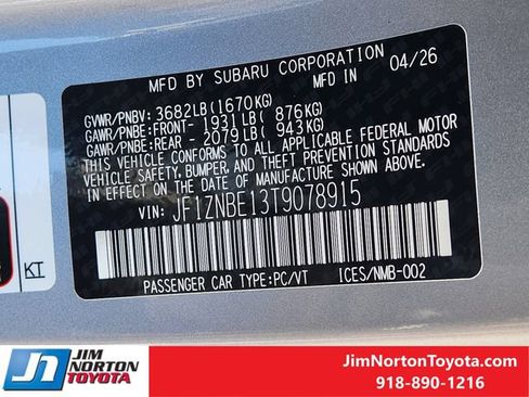 Used 2026 Toyota GR86 Premium w/ Performance Package RWD image 34