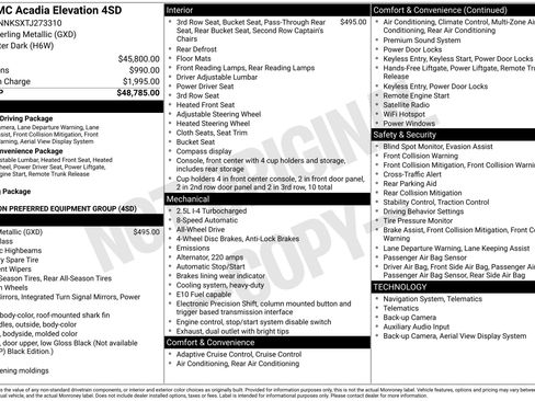 New 2026 GMC Acadia Elevation AWD/4WD image 45
