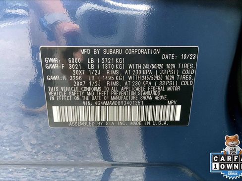 Used 2024 Subaru Ascent Touring AWD/4WD image 33
