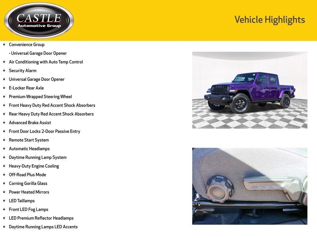 New 2026 Jeep Gladiator Sport AWD/4WD image 10