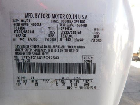 Used 2001 Ford F250 XL image 15