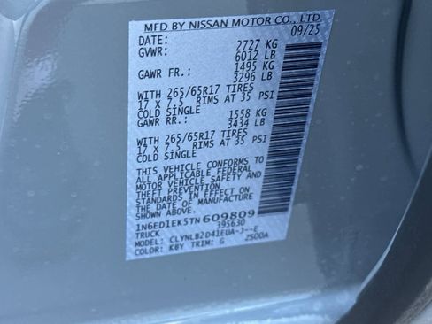 New 2026 Nissan Frontier SV image 30