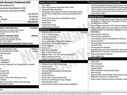 Used 2024 Buick Envista Preferred w/ Convenience I Package FWD image 2