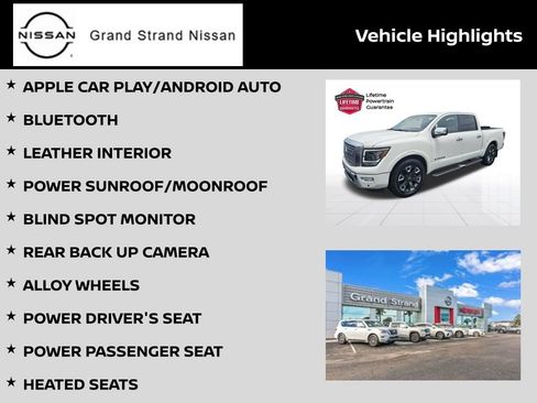 Certified 2024 Nissan Titan Platinum Reserve w/ Moonroof Package RWD image 4