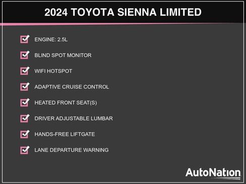 Used 2024 Toyota Sienna Limited image 3