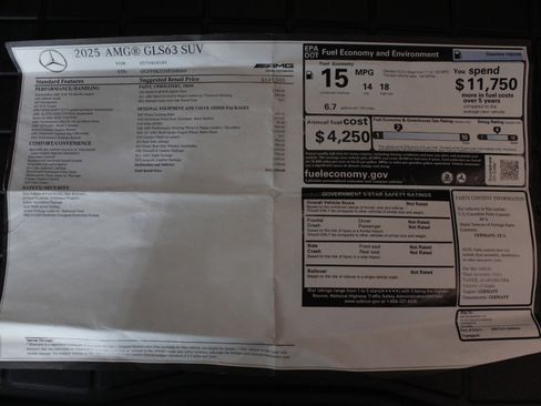 Used 2025 Mercedes-Benz GLS 63 AMG 4MATIC image 89