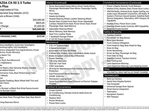Used 2024 MAZDA CX-50 2.5 Turbo w/ Weather Package image 5