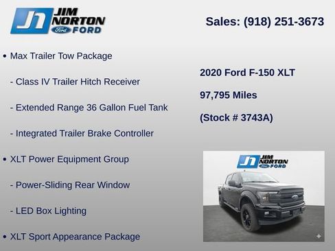 Used 2020 Ford F150 XLT w/ Equipment Group 302A Luxury AWD/4WD image 15