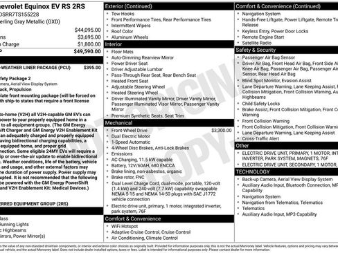 New 2026 Chevrolet Equinox EV RS AWD/4WD image 6