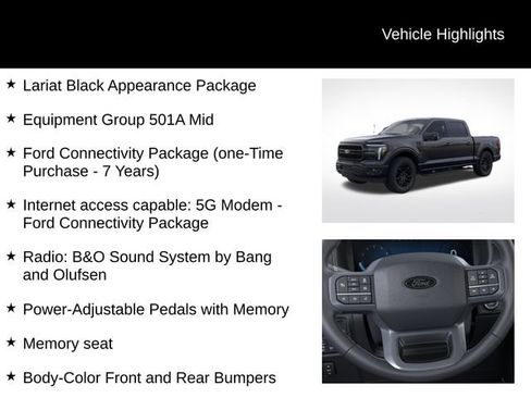 New 2026 Ford F150 Lariat w/ Equipment Group 501A Mid AWD/4WD image 7