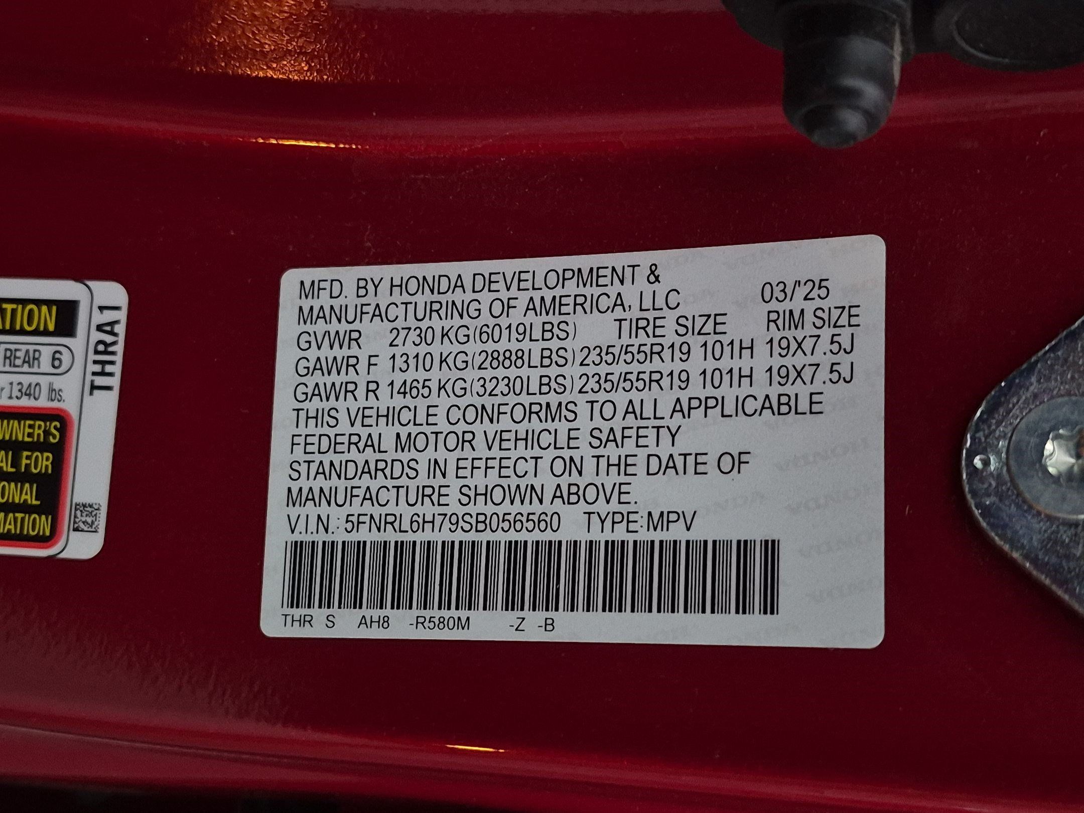 Used 2025 Honda Odyssey Sport-L image 33