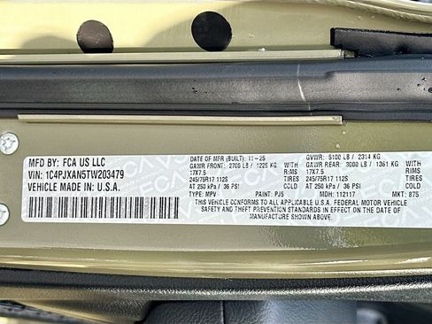 New 2026 Jeep Wrangler Sport image 40