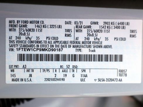 Certified 2021 Ford F150 XL w/ STX Appearance Package image 36