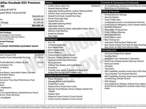 Used 2018 Cadillac Escalade ESV Premium Luxury AWD/4WD image 1