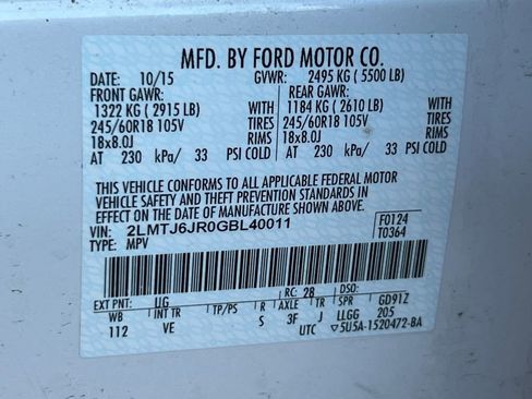Used 2016 Lincoln MKX Premiere FWD image 30