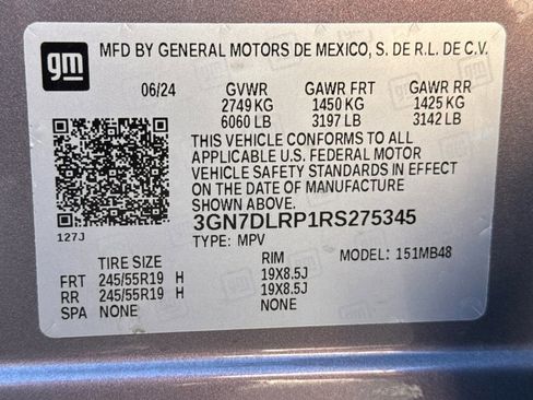 Used 2024 Chevrolet Equinox EV LT w/ LPO, Blackout Package FWD image 29