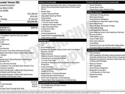 Used 2023 Hyundai Venue SEL w/ Cargo Package FWD image 31