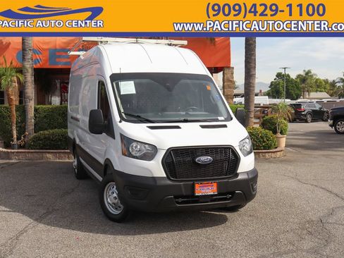 Used 2023 Ford Transit 350 148 High Roof Extended w/ Fleet Safety Package RWD image 1