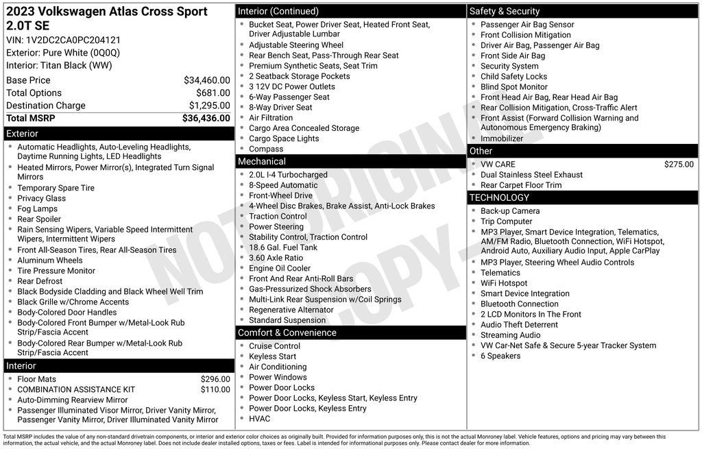 Used 2023 Volkswagen Atlas Cross Sport SE FWD image 10