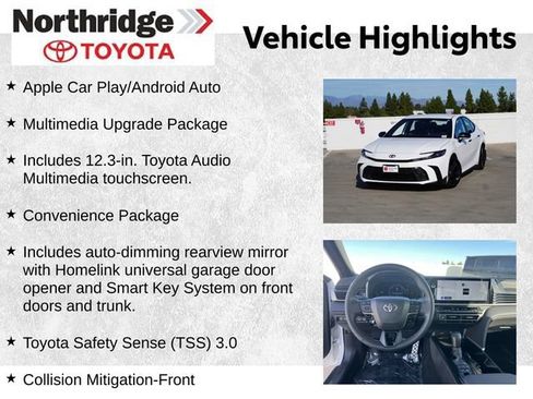 Used 2026 Toyota Camry Hybrid w/ Multimedia Upgrade Package FWD image 2