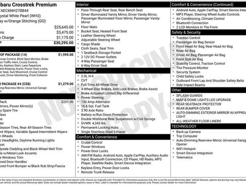Certified 2022 Subaru Crosstrek 2.0i Premium w/ Moonroof Package image 7
