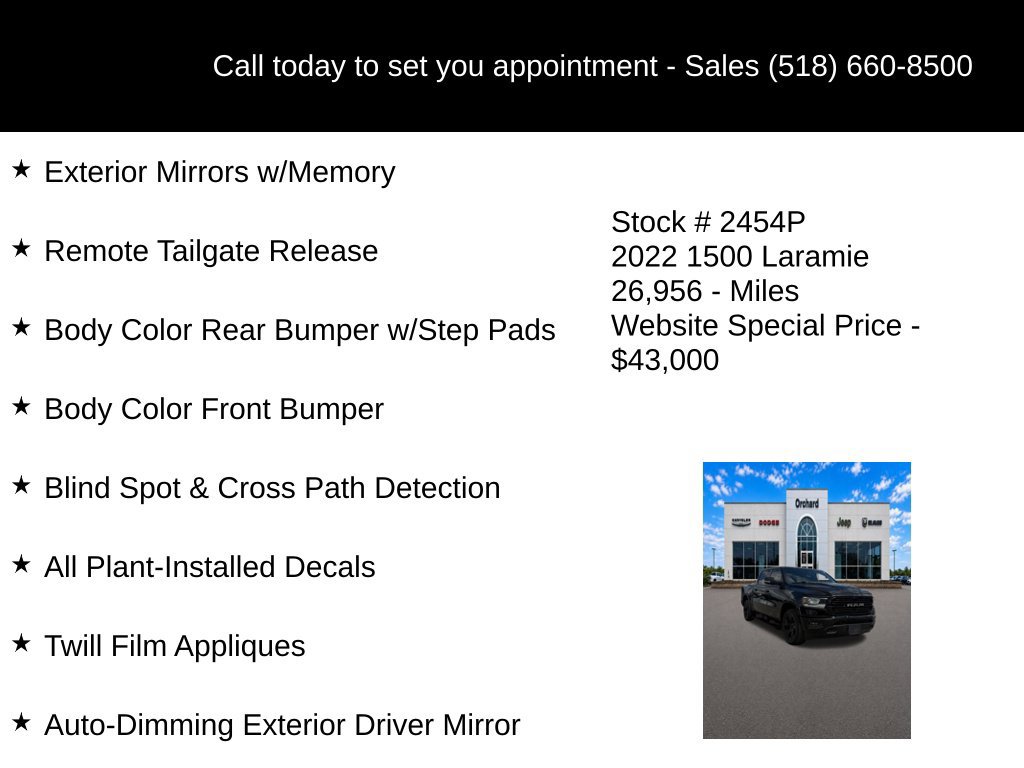 Used 2022 RAM 1500 Laramie AWD/4WD image 18