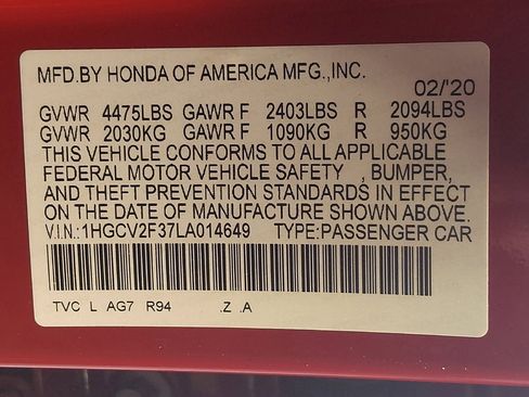 Used 2020 Honda Accord Sport image 33