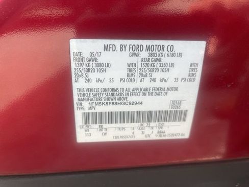 Used 2017 Ford Explorer Limited AWD/4WD image 2