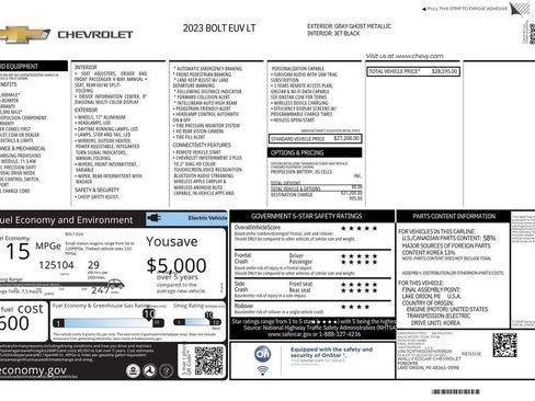 Used 2023 Chevrolet Bolt EUV LT FWD image 13
