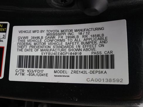 Used 2013 Toyota Corolla S FWD image 35