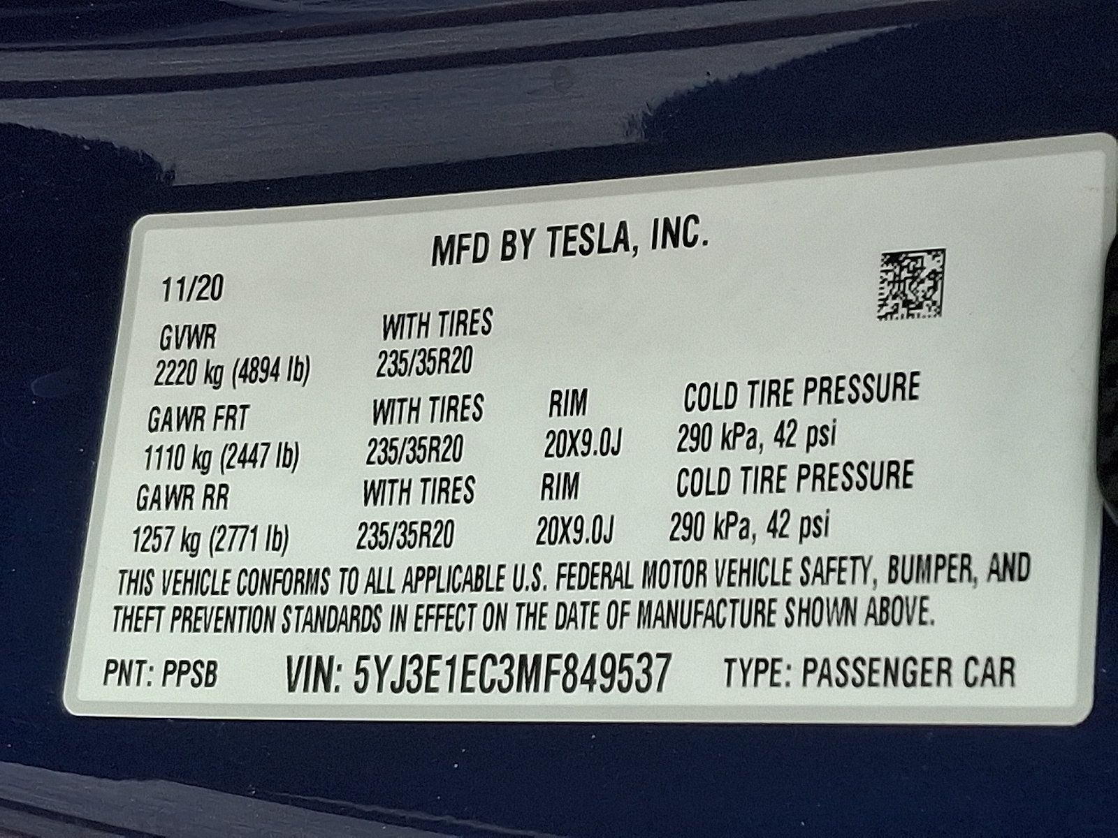 Used 2021 Tesla Model 3 Performance AWD/4WD image 25