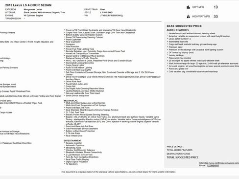 Used 2018 Lexus LS 500 image 3