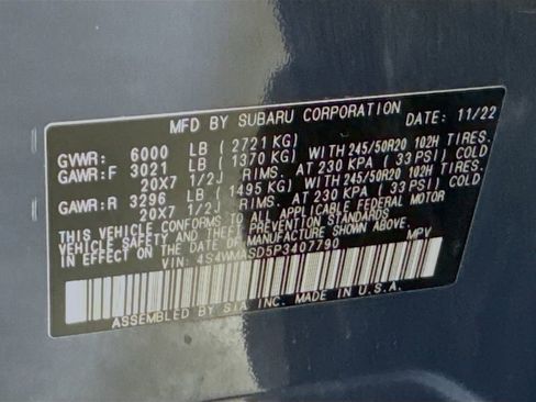 Used 2023 Subaru Ascent Limited image 40