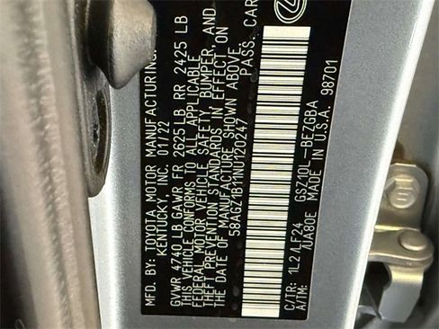 Certified 2022 Lexus ES 350 F Sport image 34